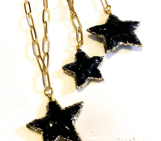 Black Star Necklace-FINAL SALE