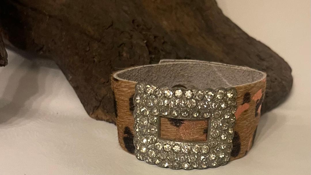 Leather Metallic Bracelet