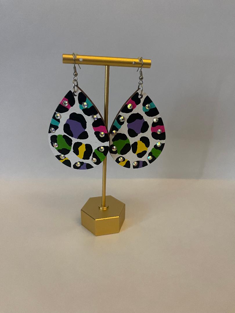 Bring On The Animal Print Earrings-FINAL SALE