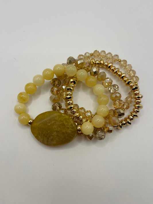 Aventurine Statement Stone Bracelet